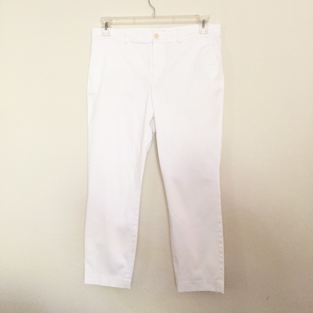 FLASH SALE ❤️ Lauren skinny cropped white chinos